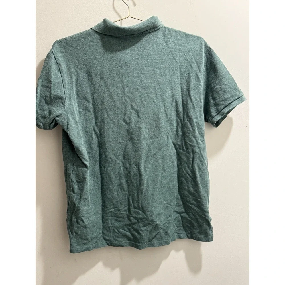 Ralph Lauren Polo Shirt Mens X-Large Green Custom Fit Red Pony Short Sleeve
